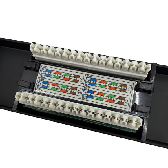 Cables To Go 03851 CAT5e 110‑Type Patch Panel, 16‑Port (Open Box) - Picture 3 of 7